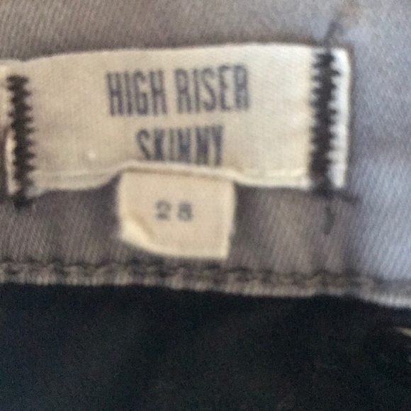 Madewell High Riser Skinny Gray Jeans 28 - Picture 4 of 7